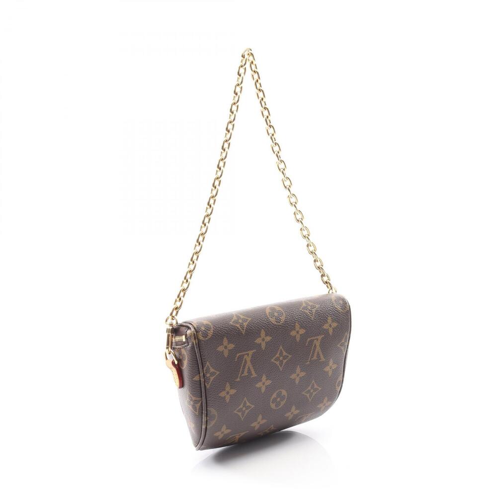 Louis Vuitton Brown Leather Monogram Bag Canvas Bum